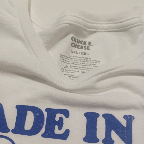 Chuck E. Cheese's White Graphic Tee - Made in the 80's - Picture 3 of 3